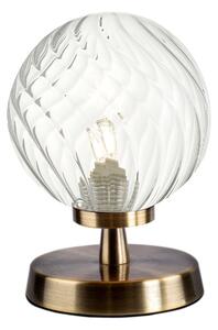Dar lighting ESB4175-03 Esben Touch Table Lamp Antique Brass with Twisted Glass