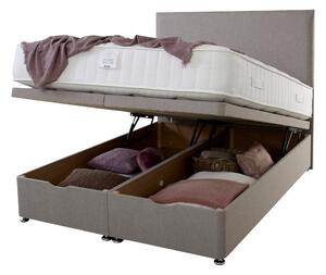 End Opening Ottoman Bed Grey
