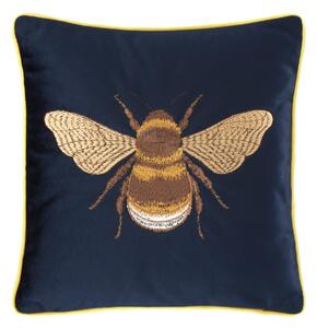 Bees Cushion Navy Navy Blue/Yellow