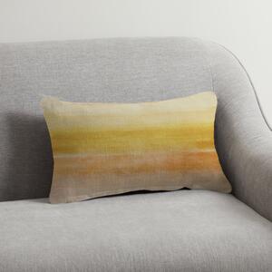 Washy Stripe 30x50cm Cushion Ochre Yellow