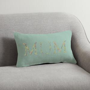 Floral Mum 30x50cm Cushion Green/Yellow/Pink