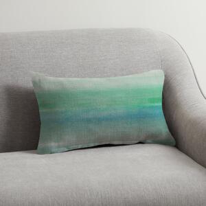 Washy Stripe 30x50cm Cushion Teal Blue