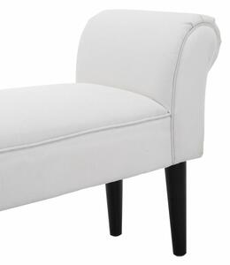 Padded Sofa White Bench Lounge