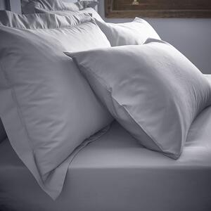 Bianca Cotton 200 Thread Count Deep Bed Linen Fitted Sheet Grey