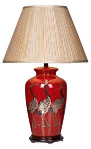 Dar lighting BER4225 Bertha Bird Table Lamp Red Base Only