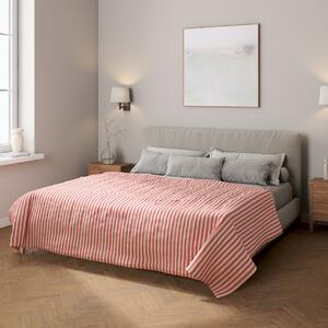 Stripe quilted throw