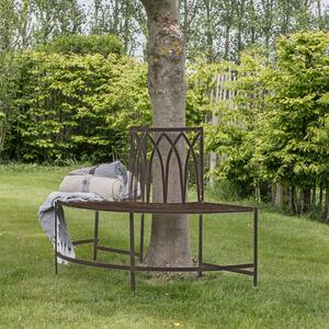 Alberto Outdoor Tree Bench Seat - Ember