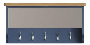 Rutland Blue Painted Hall Bench Top