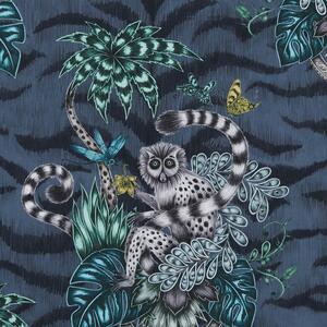 Emma Shipley Lemur Fabric Navy