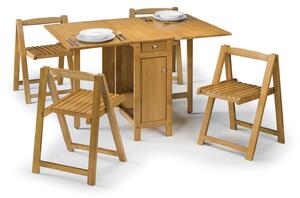 Savoy Foldable Dining Table with 4 Chairs
