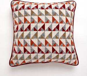 Portland Triangle Cushion Red/White