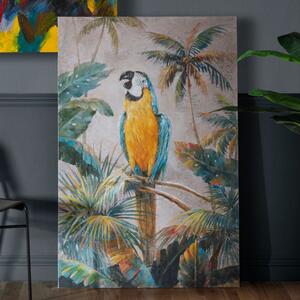 Exotic 150cm x 100cm Macaw Art Canvas