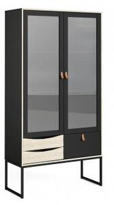 Stubbe Oak & Black Display Cabinet