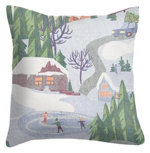 Ekelund Linneväveri Vinterliv cushion cover 40x40 cm multi