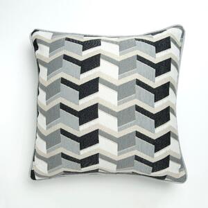 Sonny Cushion Cover Black, Grey and White
