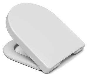 Cedo D-Shape Plastic Toilet Seat - White