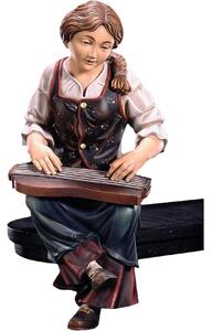 Seated zither player