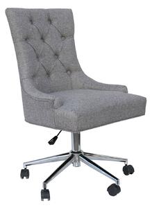 Upholstered Curved Button Back Office Chair
