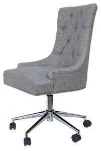Upholstered Curved Button Back Office Chair