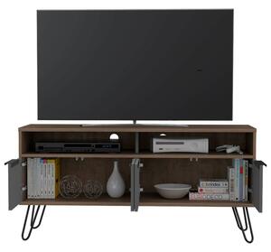 Two Tone Bleached Oak Widescreen TV Cabinet