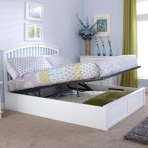 Madrid Wooden Ottoman Bed White