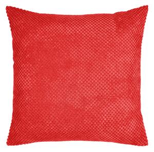 Chenille Spot Cushion Red