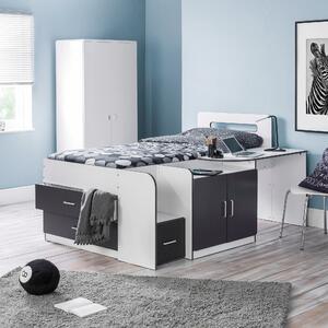 Cookie White and Grey Cabin Bed Grey/White