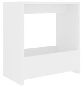 Side Table White 50x26x50 cm Engineered Wood