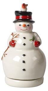 Villeroy & Boch Nostalgic Melody Snowman music box White