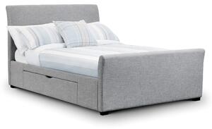 Capri Bed Frame with Drawers Grey