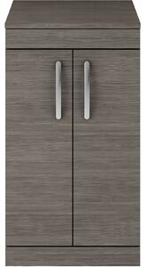 Balterley Rio 500mm Freestanding 2 Door Vanity With Worktop - Brown Grey Avola