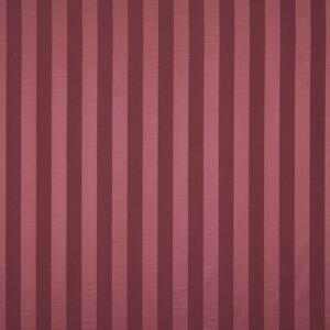 Ascot Stripe Curtain Fabric Raspberry