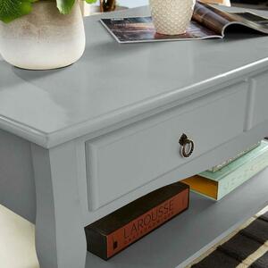 Grey Painted 2 Drawer Coffee Table
