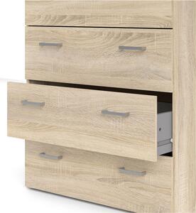 Space Oak Finish 5 Drawers Chest