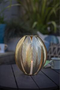 Gold Art Deco Leaf Garden Lantern