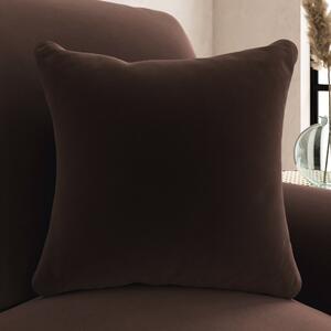 Luxury Velvet Scatter Cushion Brown