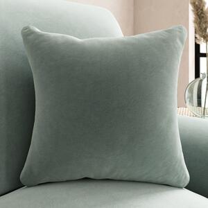 Luxury Velvet Scatter Cushion Light Green