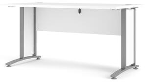 Prima White Desk With Steel Legs