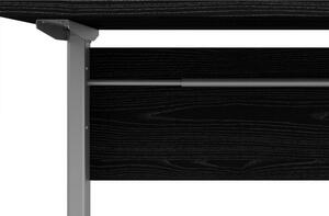 Prima Woodgrain Desk With Grey Legs