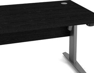 Prima Woodgrain Desk With Grey Legs