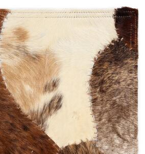 Rug Genuine Leather Patchwork 80x150 cm Random Brown/White