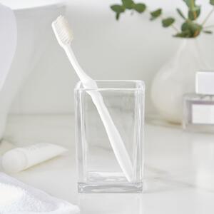 Glam Glass Toothbrush Holder Clear
