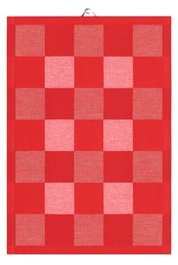 Ekelund Linneväveri Schack kitchen towel red 35x50 cm