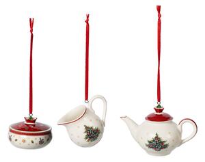 Villeroy & Boch Toy's Delight Christmas tree bauble coffee service 3 pieces White-red