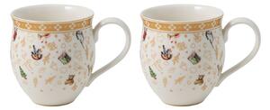 Villeroy & Boch Toy's Delight mug 30cl Anniversary Edition 2-pack Gold-white