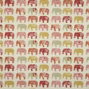 Clarke & Clarke Elephants Fabric Spice