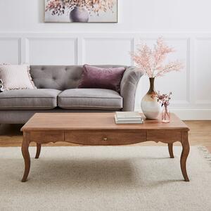 Giselle 1 Drawer Coffee Table, Mango Wood Brown
