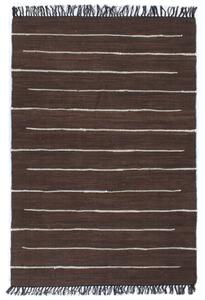 Hand-woven Chindi Rug Cotton 80x160 cm Brown
