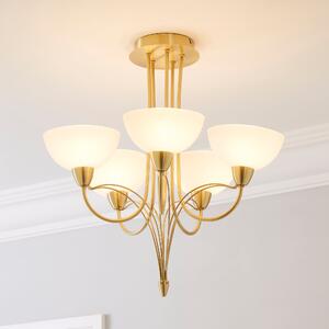 Buville 5 Light Ceiling Fitting Gold