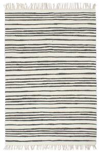 Hand-woven Chindi Rug Cotton 80x160 cm Anthracite and White